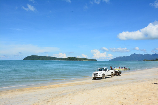 珍南海滩海边