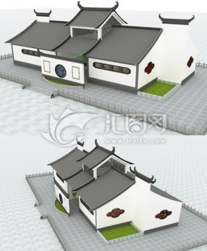 徽派古建筑衛(wèi)生間外觀設計