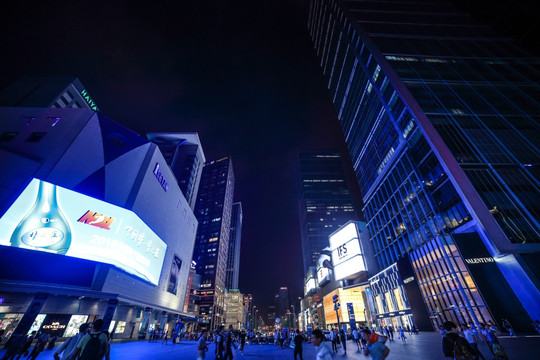 成都春熙路夜景