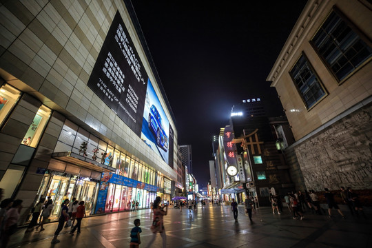 成都春熙路夜景