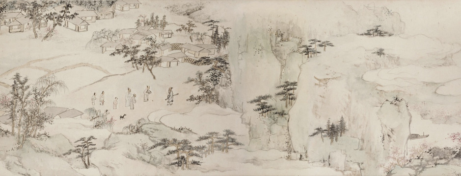 查士標(biāo) 桃園圖