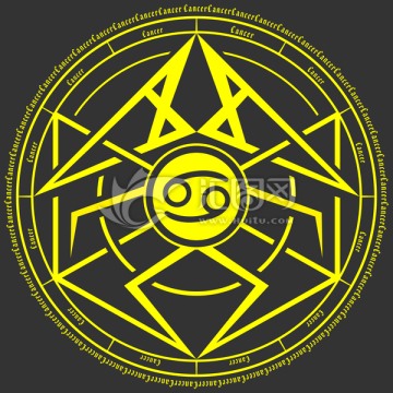 巨蟹座形象魔法陣