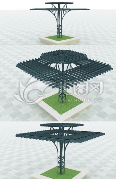 公園花架鐵藝造型桁架造型設(shè)計(jì)