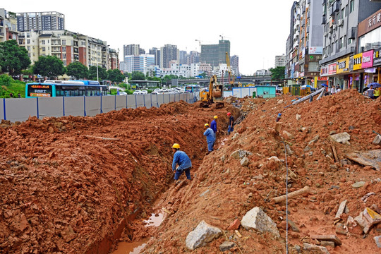 建筑工地 建筑工人