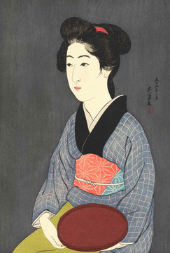 日本畫 美女浮世繪