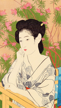 日本畫 美女浮世繪