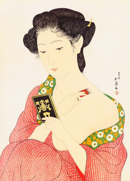 日本畫(huà) 美女浮世繪