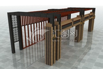 钢结构造型廊架