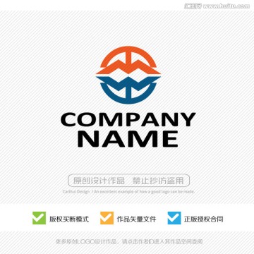 MW字母 標(biāo)志 LOGO設(shè)計(jì)