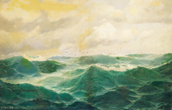 大海油畫