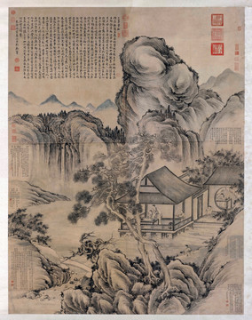 清 董邦達(dá) 三希堂記意圖