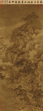 五代 南唐 巨然 湖山春曉圖