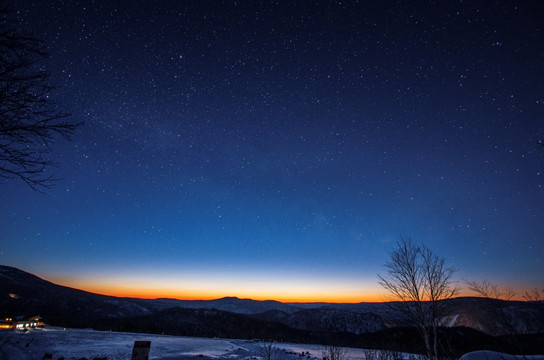 雪乡 羊草山 星辰