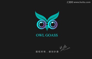 鹰眼logo 眼镜店logo