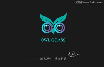鷹眼logo 眼鏡店logo