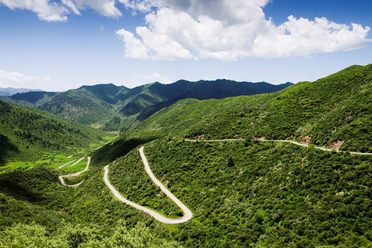 甘肃甘南山区公路