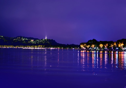 杭州西湖夜景