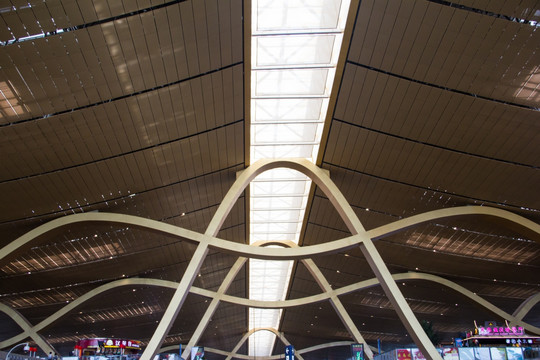 长水机场 机场天花板 加长内景