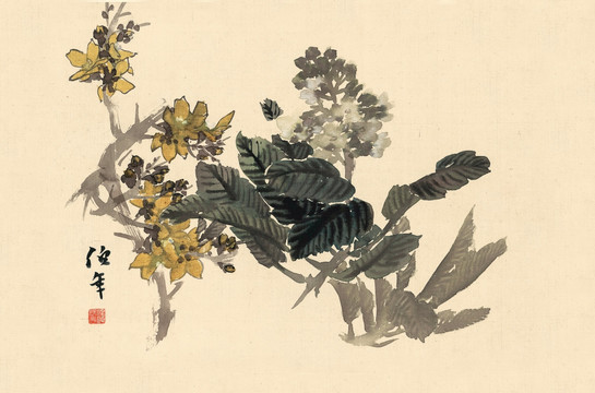 任伯年國(guó)畫(huà) 花鳥(niǎo)國(guó)畫(huà)