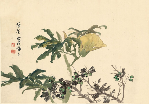 任伯年國(guó)畫(huà) 花鳥(niǎo)國(guó)畫(huà)