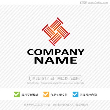 罗马柱 LOGO设计