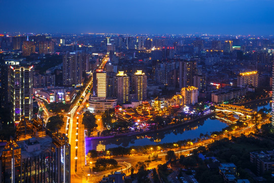 成都九眼桥夜景