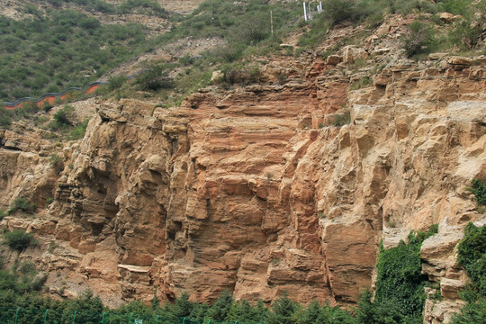 山石纹络 悬崖峭壁