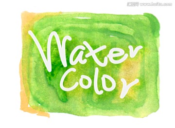 水彩色塊素材