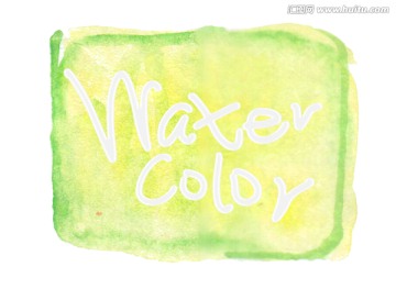 水彩色塊素材