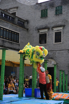 黄飞鸿武术馆舞狮醒狮采青接福