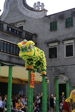 佛山祖庙黄飞鸿武术馆舞狮醒狮