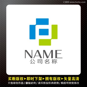 SH字母IT行業(yè)logo出售