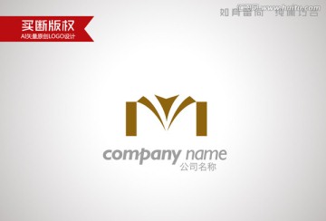 M字母标志