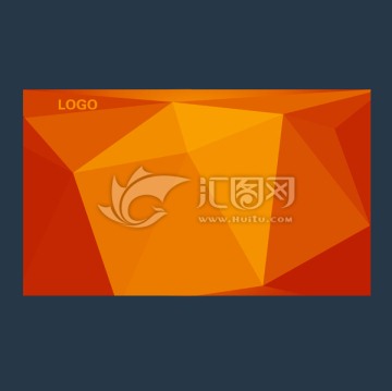 黃色背景 多邊形 宣傳設(shè)計