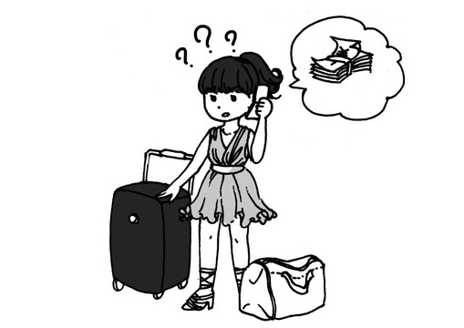 線描黑白畫