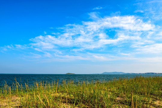 蓝天 白云 海岸线