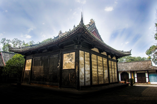 新津觀音寺明代壁畫 藏經樓