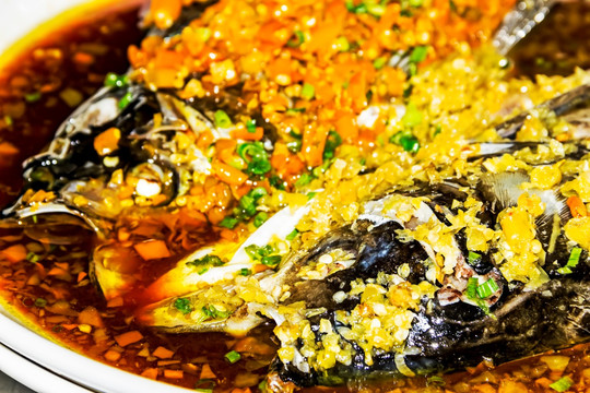 剁椒鱼头 中国菜品图片 美食