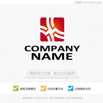 X字母 LOGO设计