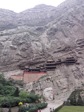 悬空寺大场景 竖拍