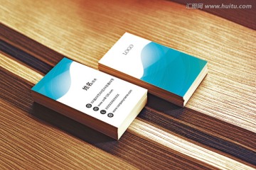 藍(lán)色曲線科技名片