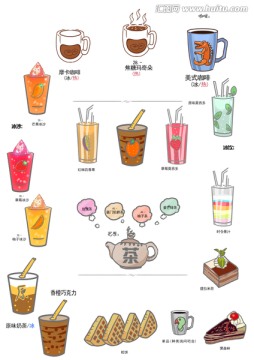 卡通菜單圖標(biāo)