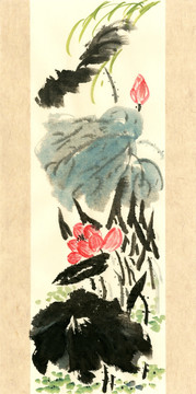 國(guó)畫荷花 水墨荷花圖