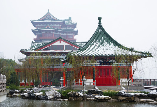 滕王阁雪景