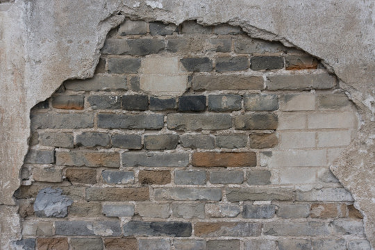 破旧砖墙