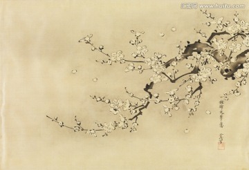 日本梅花風(fēng)景畫 高清品質(zhì)