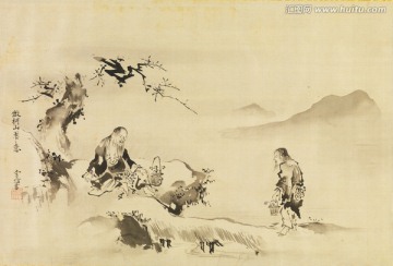 日本水墨畫 畫廊品質(zhì)