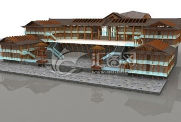 農(nóng)家樂3dmax模型設(shè)計