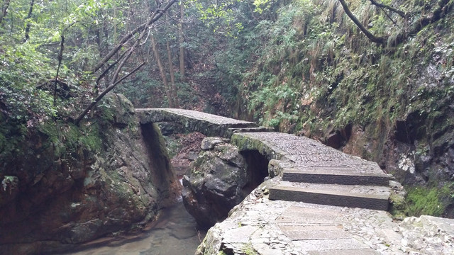 五泄风景 石板桥