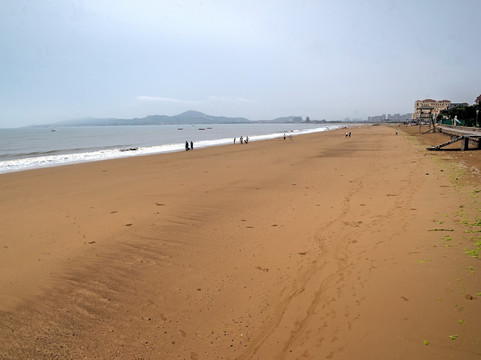 青岛海泉湾度假区沙滩大海